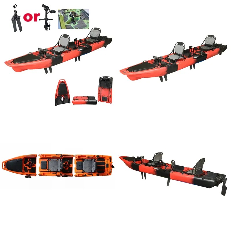 ホットセール 14フィート 2人乗り ダブルペダル シットオ - Fishing Kayak Sit In のレビューと価格