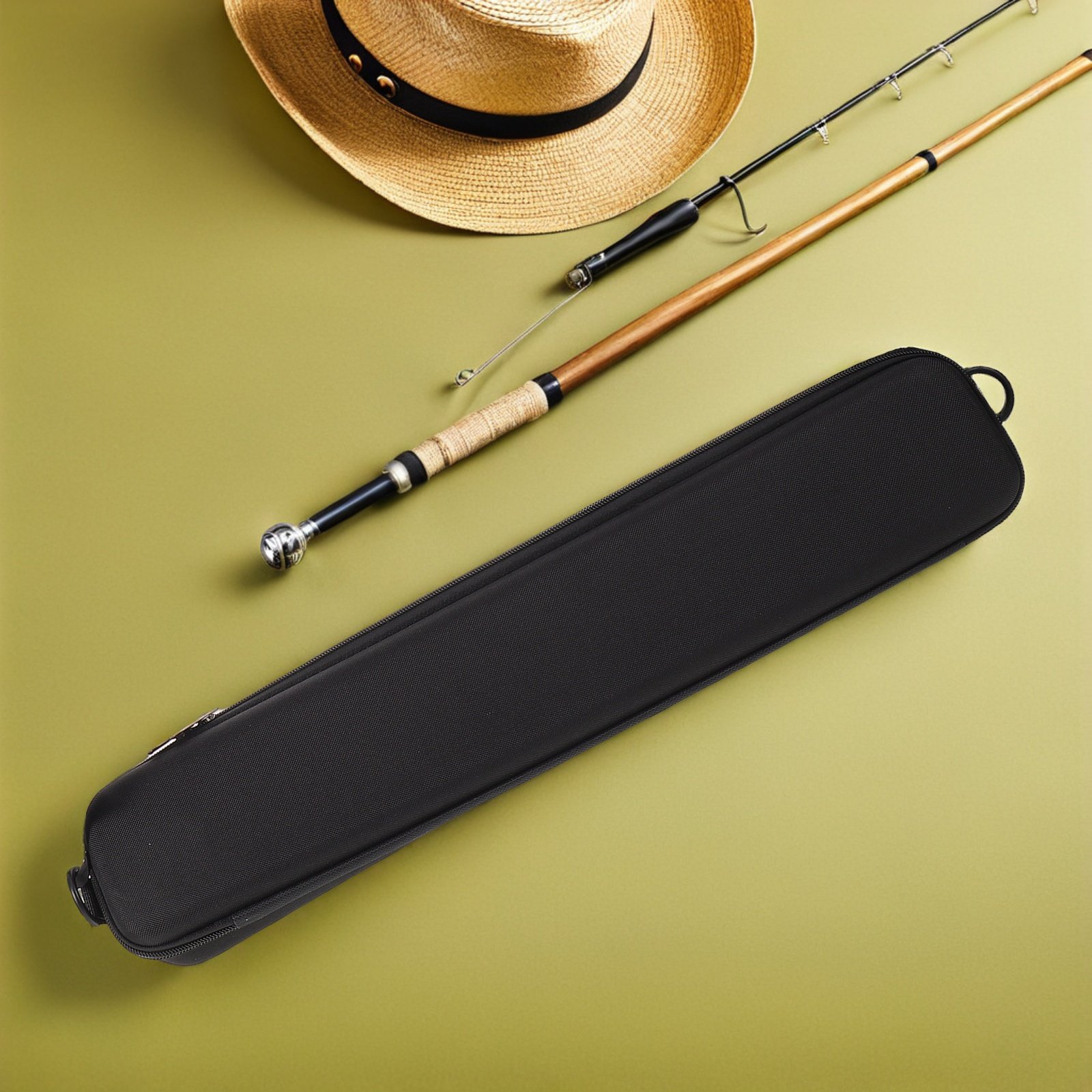 ハードシェル釣り竿ケース 防水EVA保護トラベルロッドオーガ - Fishing Kayak Storage Bag のレビューと価格
