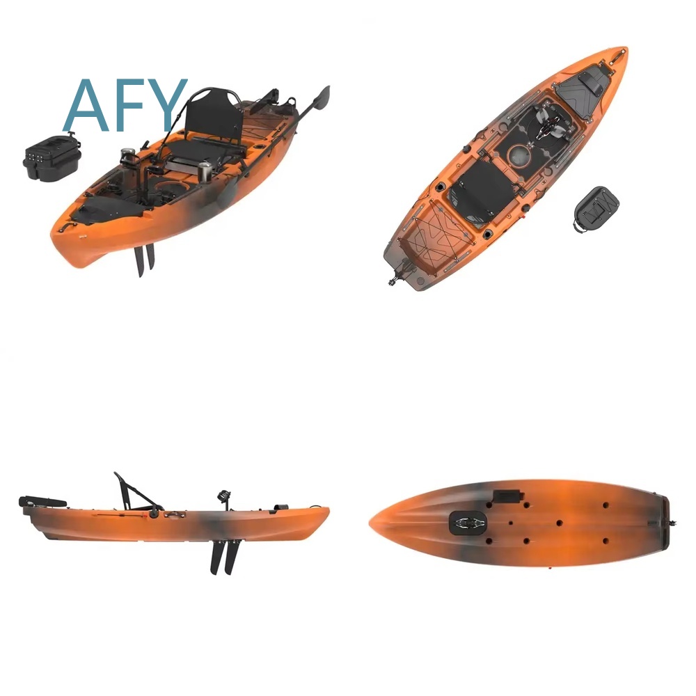 10フィートペダル駆動カヤック、快適なパドリングの楽しみのた - Fishing Kayak Sit In のレビューと価格
