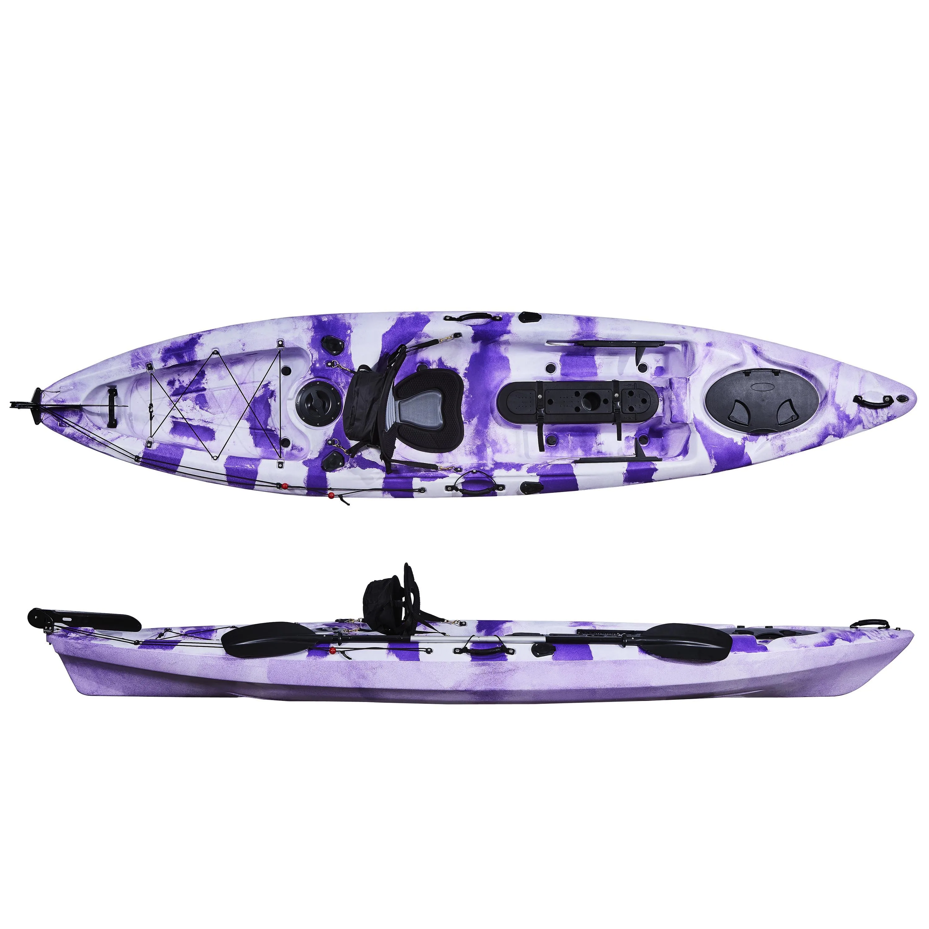 スポーツ活動用のカヤック,1人用,3.95m,販売用のトップ - Fishing Kayak Sit In のレビューと価格